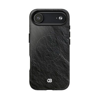 Black Tough 2.0 Magsafe Phone Case for iPhone - Raw Obsidian Slate