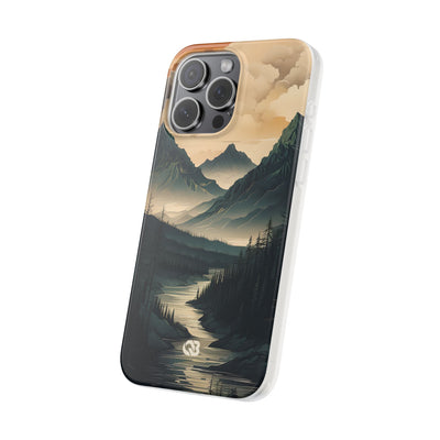 Summit River Dusk · Soft Phone Case for iPhone