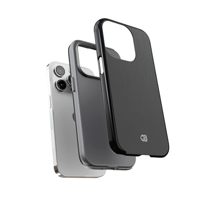 Obsidian Brushed Steel · Tough Phone Case for iPhone · Black