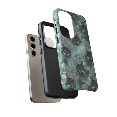 Frost Mint Floral · Tough Phone Case for Samsung