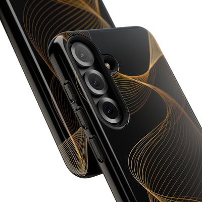 Gold Tough Phone Case for Samsung - Burnished Bronze Helix
