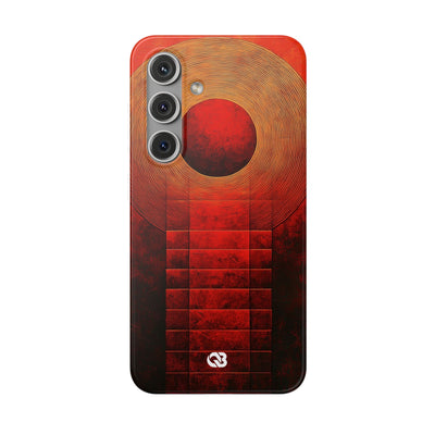 Crimson Solar Halo · Soft Phone Case for Samsung