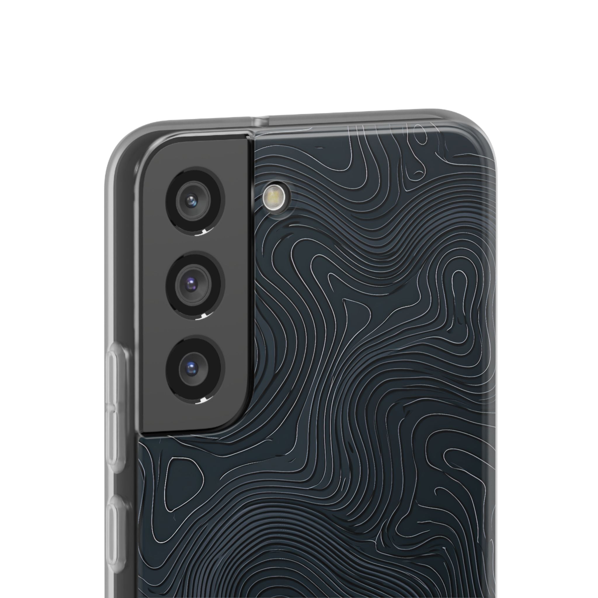 Black Lite Phone Case for Samsung - Obsidian Ridge Topo
