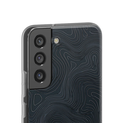 Black Lite Phone Case for Samsung - Obsidian Ridge Topo