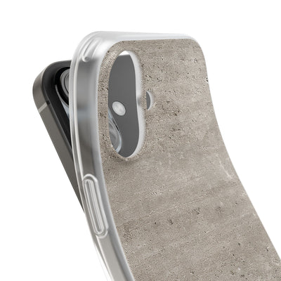 Grey Lite Phone Case for iPhone - Brutalist Stone Grit