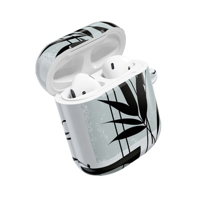Zen Bamboo Silhouette · Hard Case for AirPods & AirPods Pro · Green