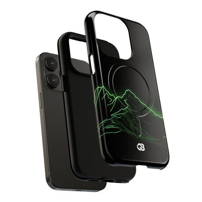 Nordic Mountain Contour · Tough 2.0 Magnetic Phone Case for iPhone · Black