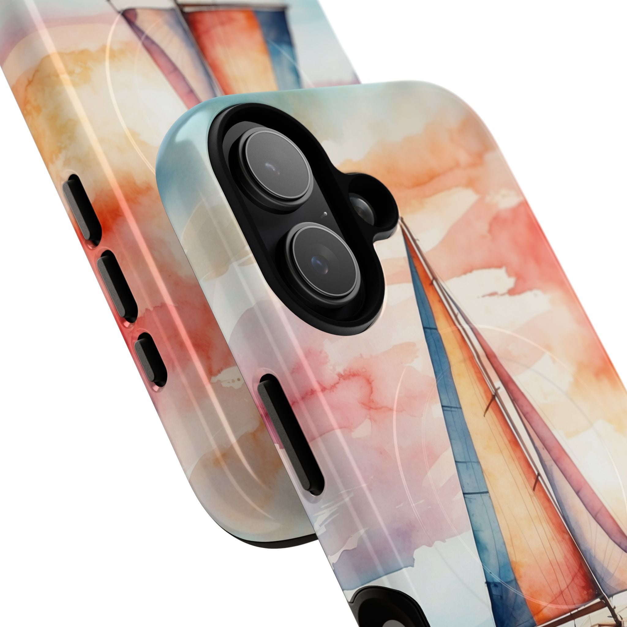 Crimson Horizon Sail · Tough+ Phone Case for iPhone · Magsafe