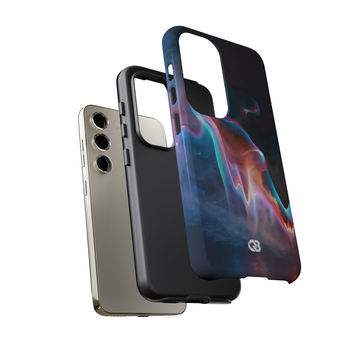 Neon Waveform · Tough Phone Case for Samsung · Black