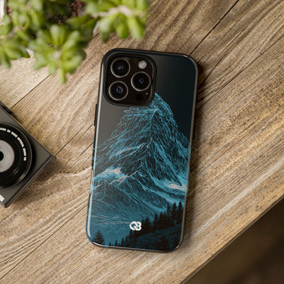 Glacial Alpine Peak · Tough Phone Case for iPhone · Blue
