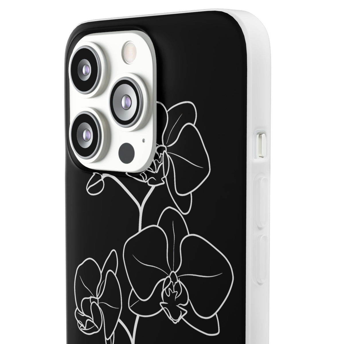Midnight Orchid · Lite Phone Case for iPhone ·  Black