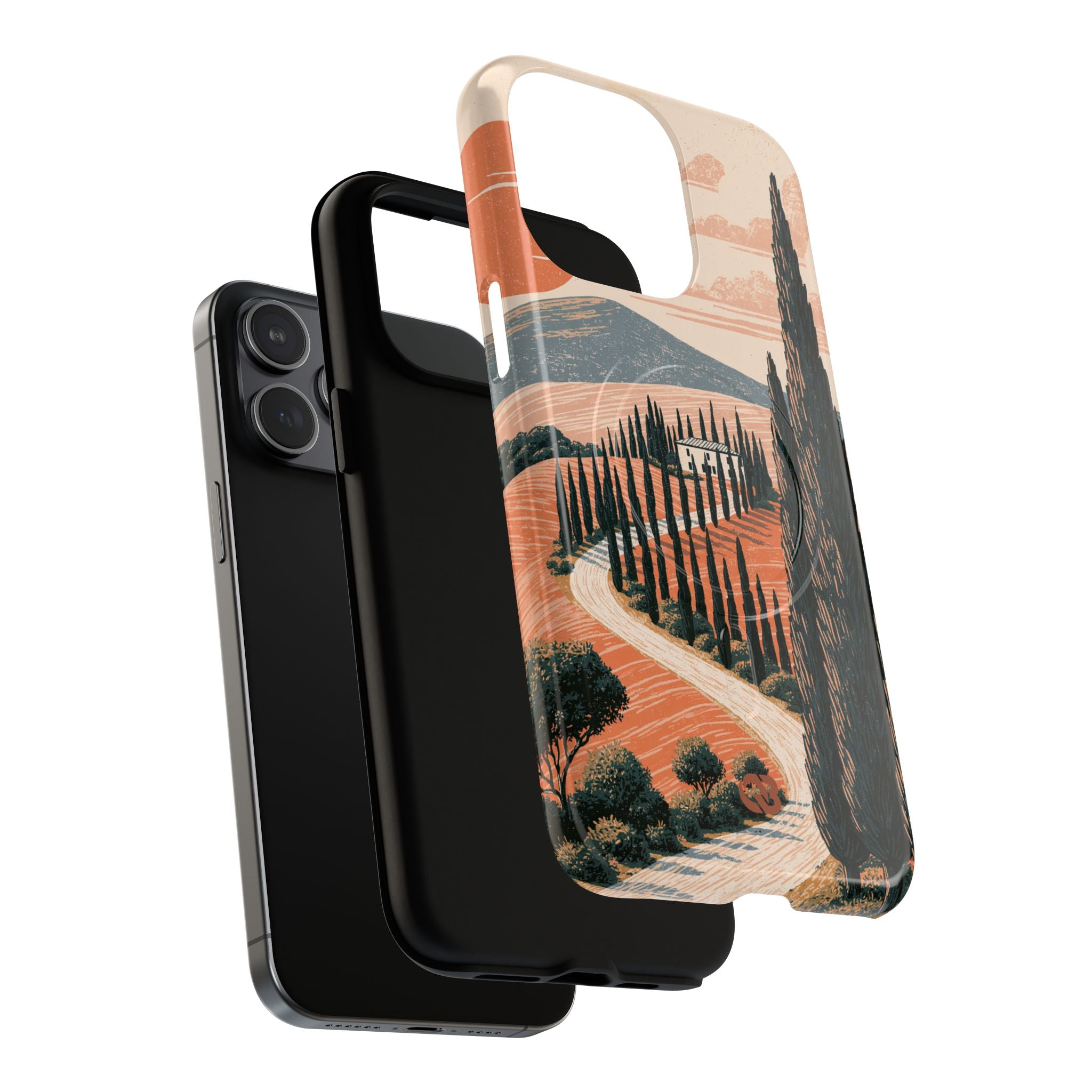 Orange Tough 2.0 Magsafe Phone Case for iPhone - Terracotta Ridge Trail