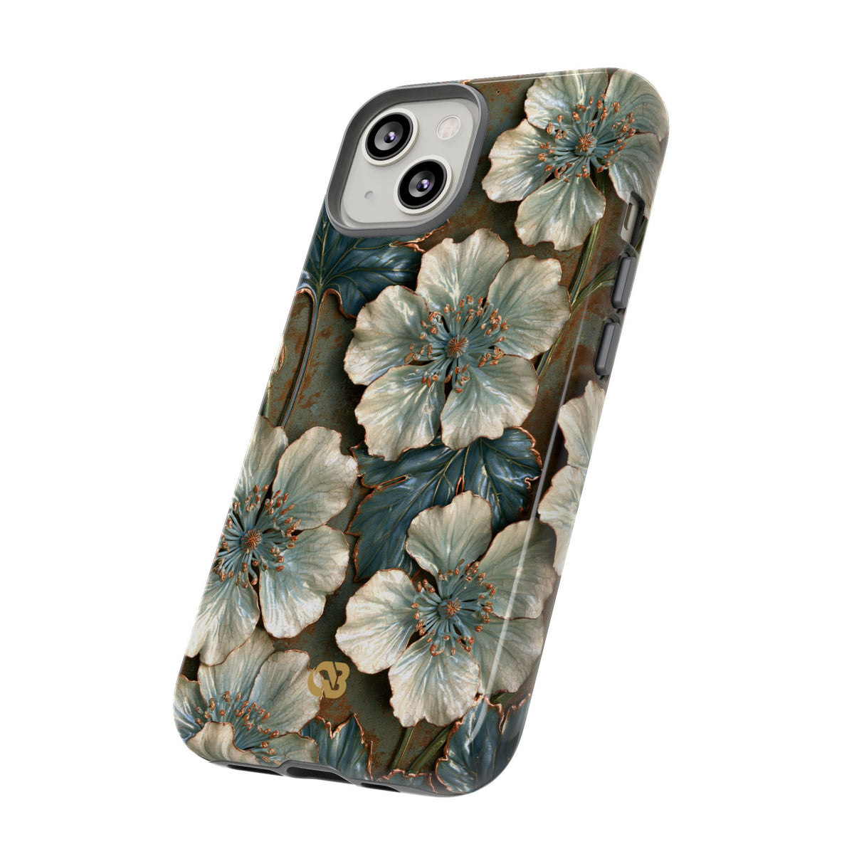 Gilded Blossom Reverie · Tough Phone Case for iPhone · Teal