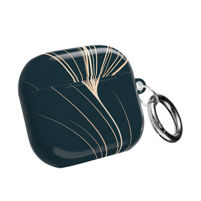 Botanical Contour · Hard Case for AirPods & AirPods Pro · Teal