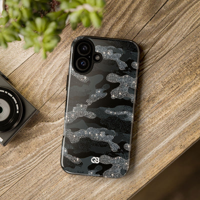 Glitter Shadow Camo · Tough Phone Case for iPhone · Black