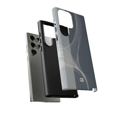 Grey Tough Phone Case for Samsung - Slate Mesh Horizon