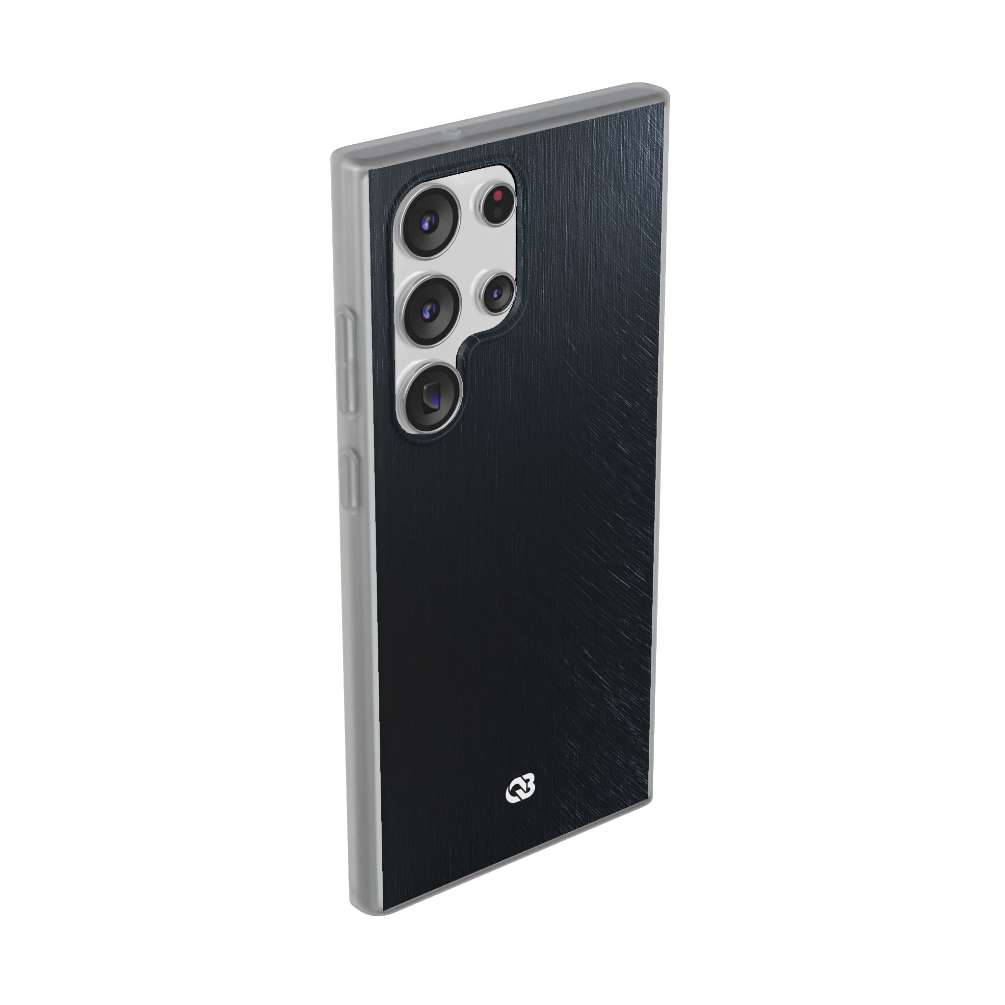 Black Lite Phone Case for Samsung - Midnight Brushed Grain