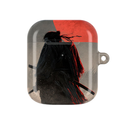 Crimson Moon Ronin · Hard Case for AirPods & AirPods Pro · Black