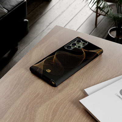 Gold Tough Phone Case for Samsung - Burnished Bronze Helix