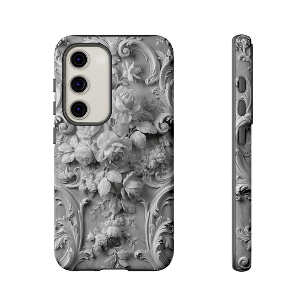 Rococo Marble Rose · Tough Phone Case for Samsung · White