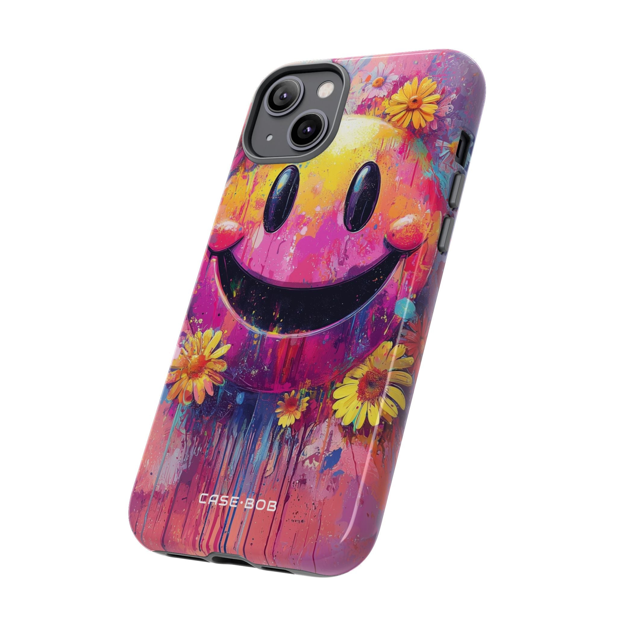 Smiley Bloom iPhone 14 Plus Case - Tough