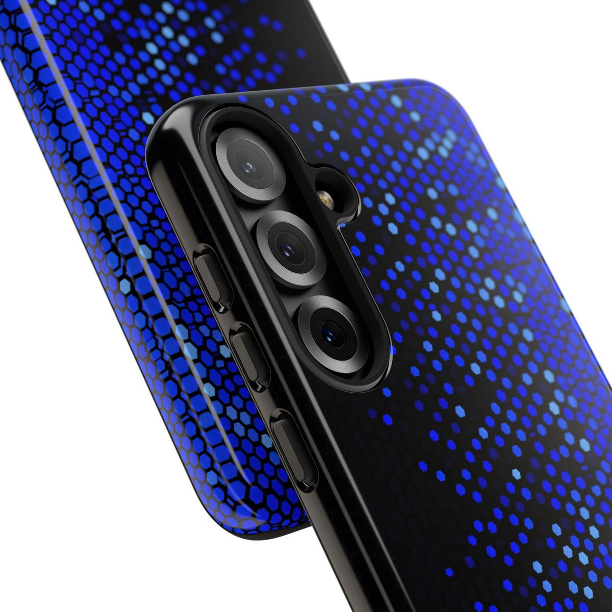 Cobalt Hex Dispersion · Tough Phone Case for Samsung · Blue