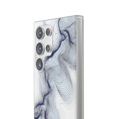 White Lite Phone Case for Samsung - Nordic Ridge Topo