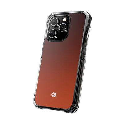 Orange Impact MagSafe Phone Case for iPhone - Obsidian Ember Fade
