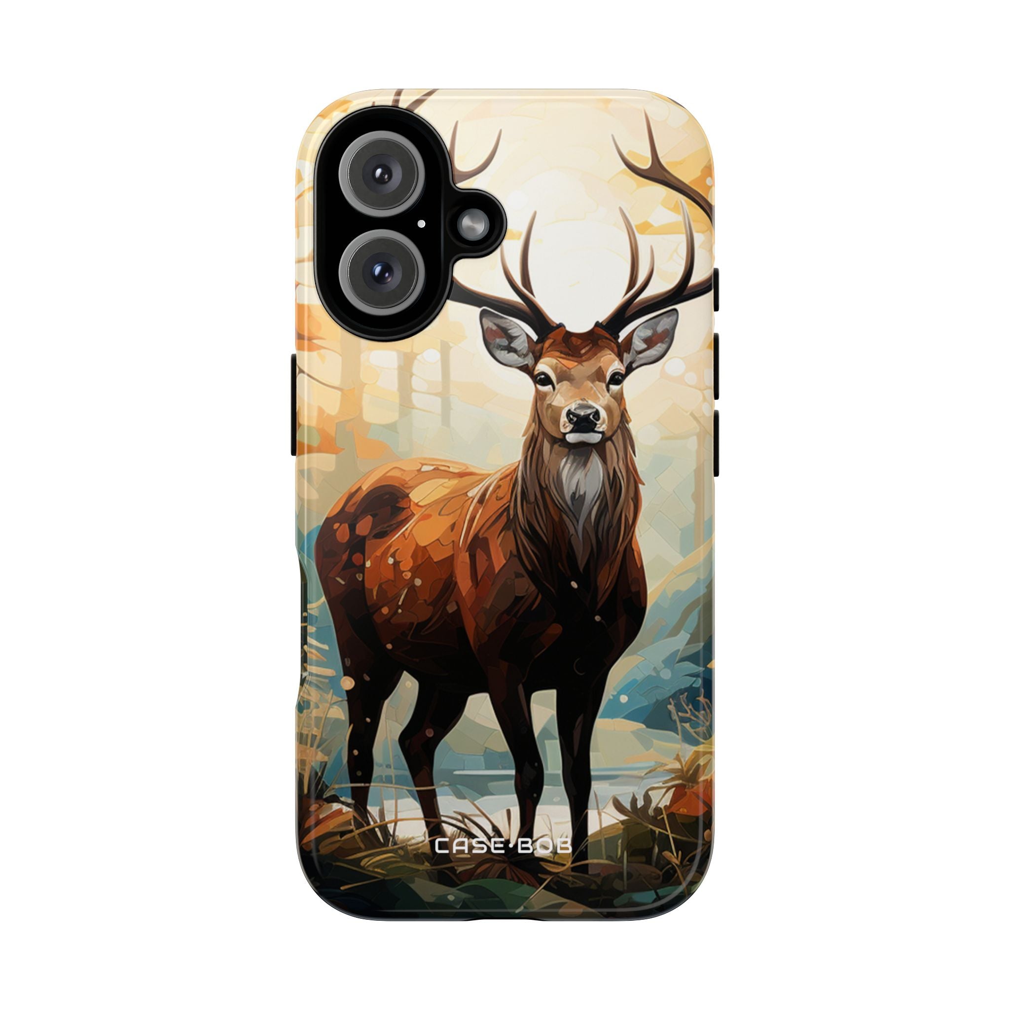 Glowing Stag iPhone 16 Case - Tough - CASE•BOB