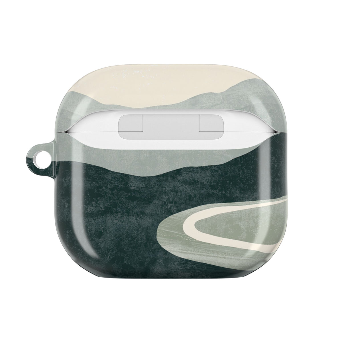 Muted Valley Vista · Hard Case for AirPods & AirPods Pro · Green