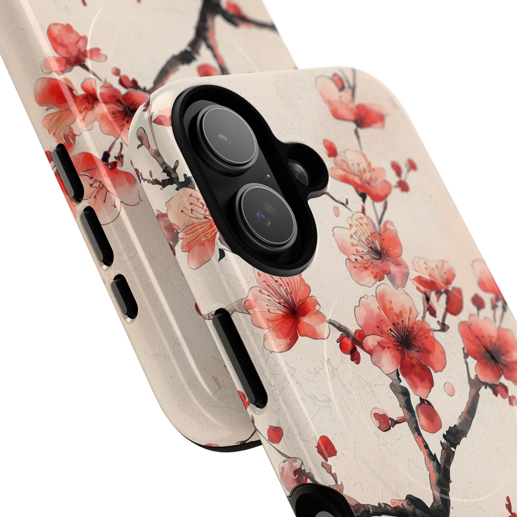 Crimson Silk Flora · Tough+ Custodia per iPhone · Magsafe