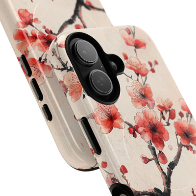 Crimson Silk Flora · Tough+ Custodia per iPhone · Magsafe