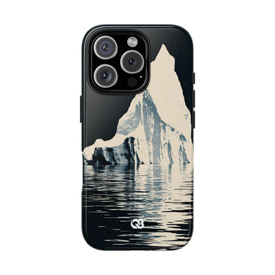 Blue Tough Phone Case for iPhone - Frozen Navy Monolith