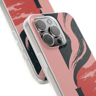 Pink Lite Phone Case for iPhone - Cinder Rose Plume
