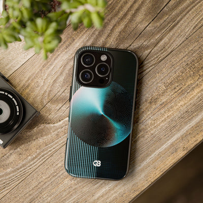Blue Tough Phone Case for iPhone - Cyan Vector Sphere