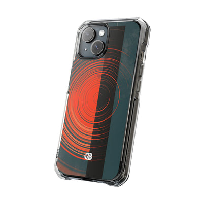Teal Impact MagSafe Phone Case for iPhone - Burnt Slate Radial