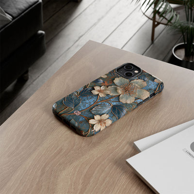 Gilded Blossom Reverie · Tough Phone Case for iPhone · Teal