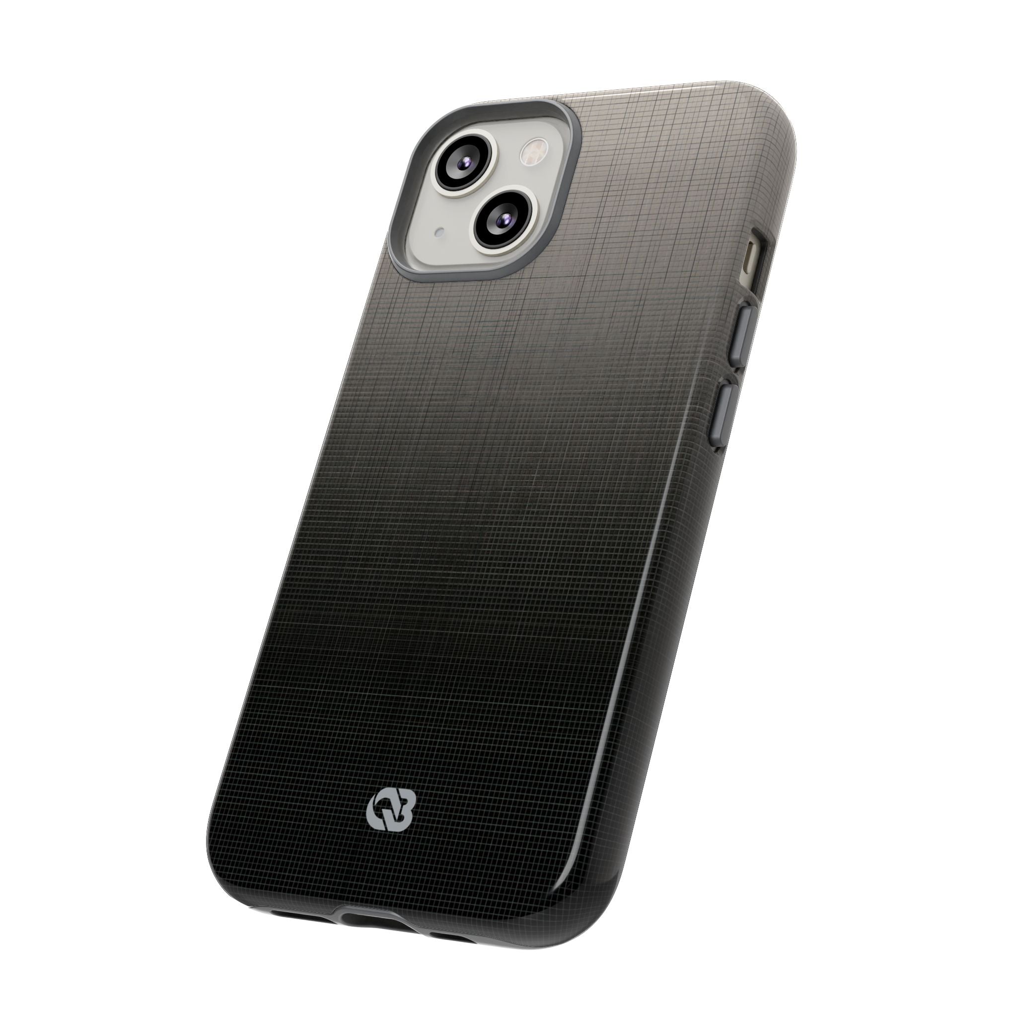 Grey Tough Phone Case for iPhone - Faded Sand Mesh