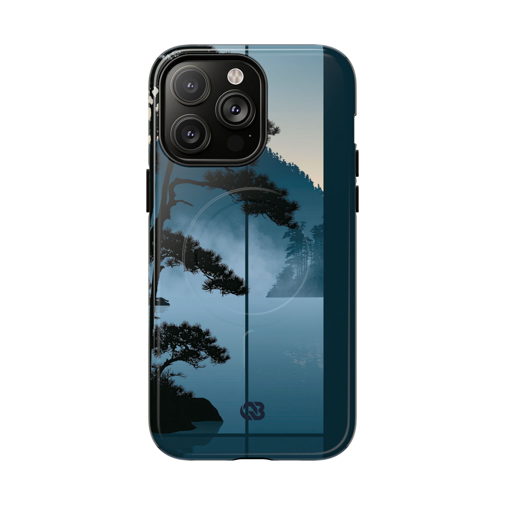 Blue Tough 2.0 Magsafe Phone Case for iPhone - Kyoto Mist Pine