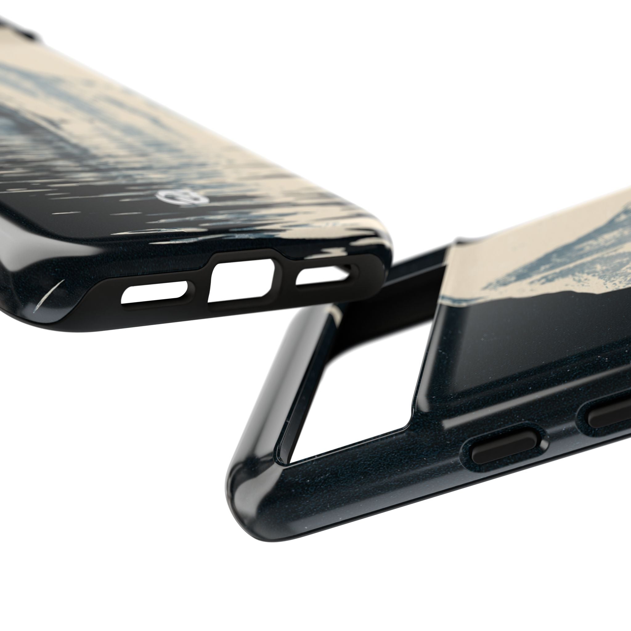 Blue Tough Phone Case for Google Pixel - Frozen Navy Monolith