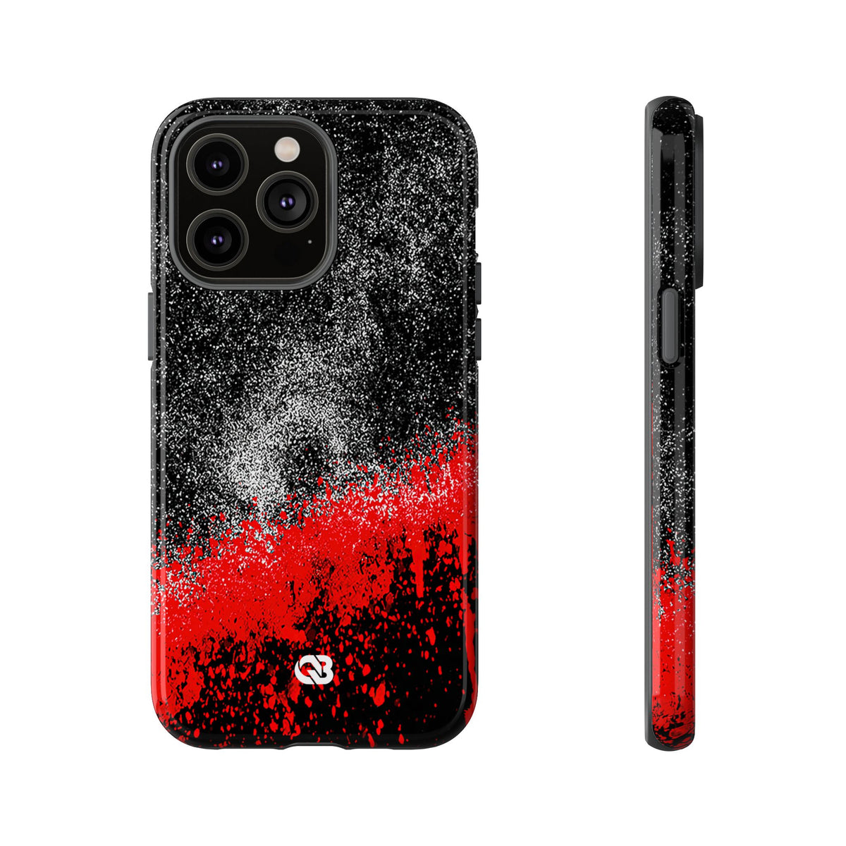 Crimson Noir Drip · Tough Phone Case for iPhone · Black