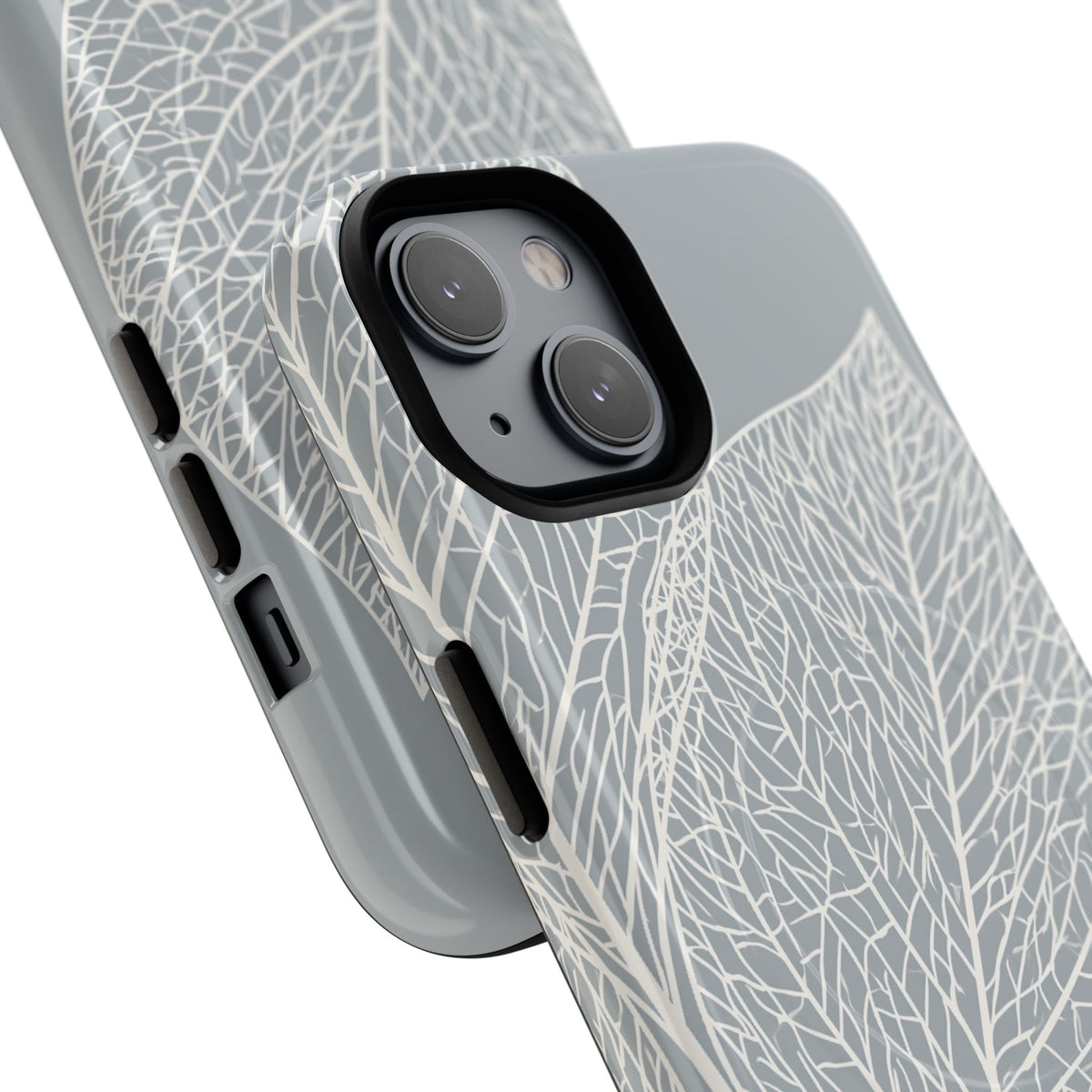 Minimal Leaf Skeleton · Tough 2.0 Magnetic Phone Case for iPhone · Grey