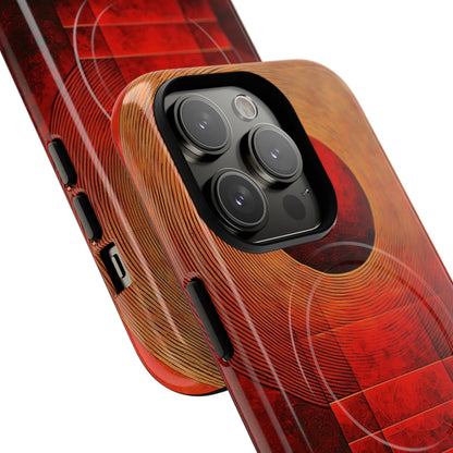 Crimson Orbit iPhone 14 Pro Case - Tough+