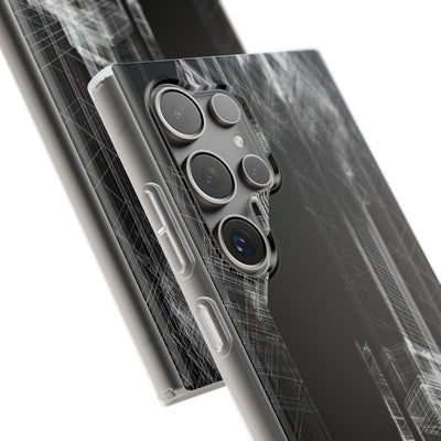 Black Lite Phone Case for Samsung - Ghost Urban Wireframe