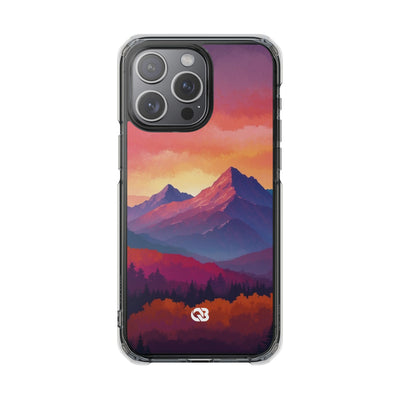 Crimson Mountain Dusk · Impact Handyhülle für iPhone · Magsafe