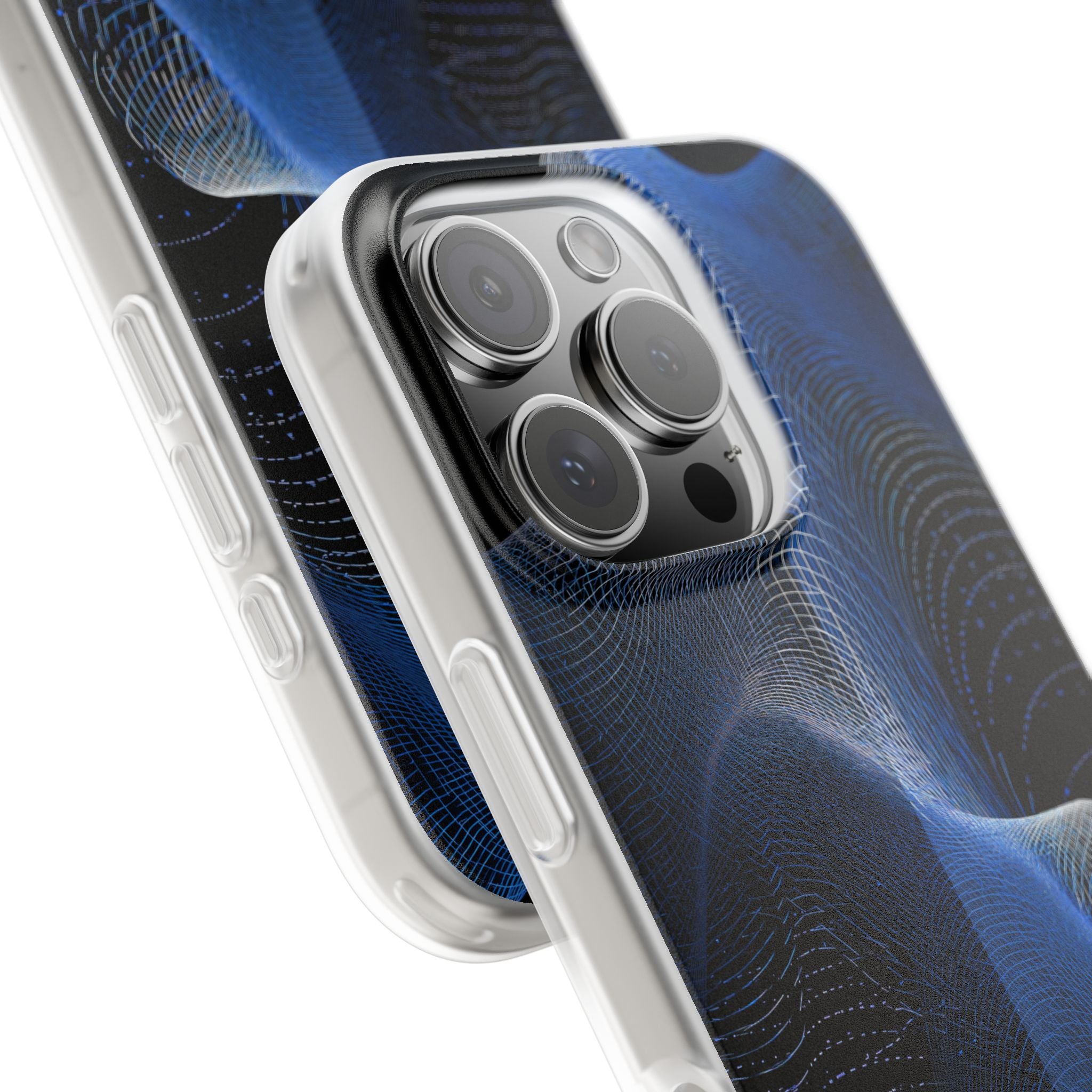 Blue Lite Phone Case for iPhone - Electric Blue Flux