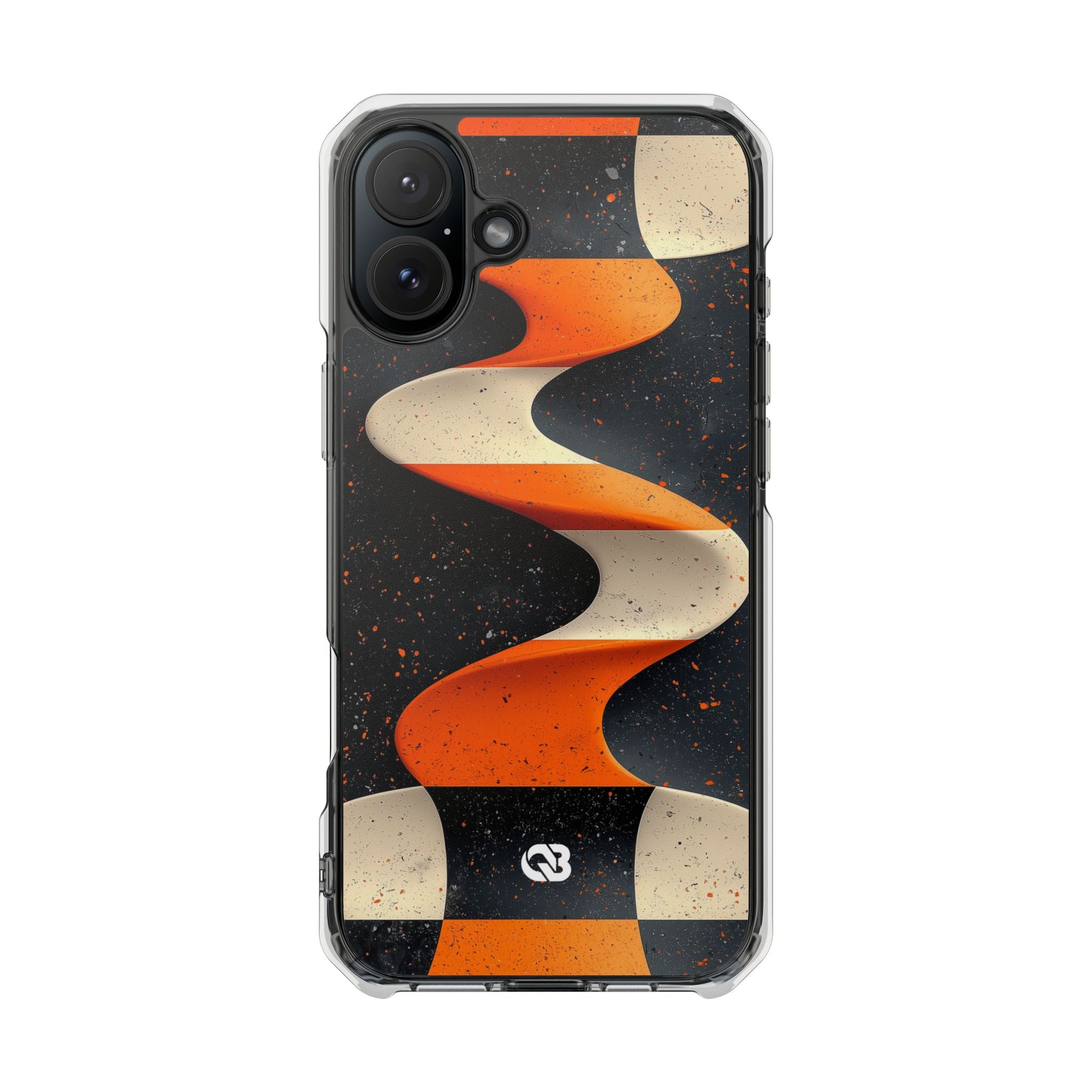 Orange Grit Twist · Impact Handyhülle für iPhone · Magsafe