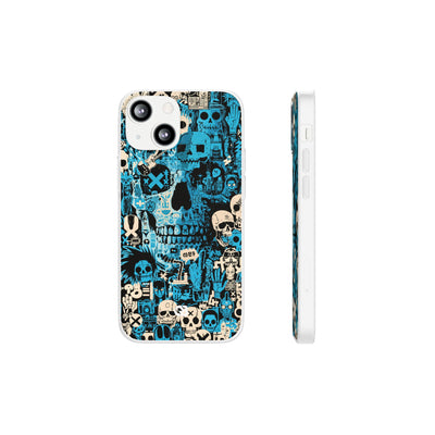 Electric Skull Graffiti · Lite Phone Case for iPhone ·  Blue