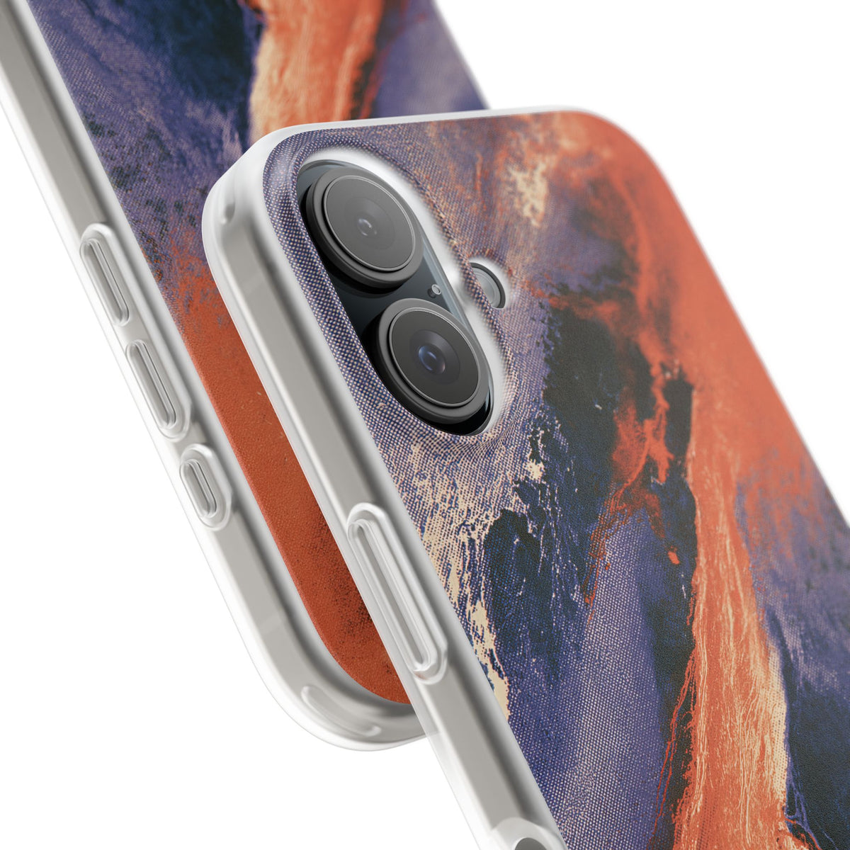Solar Aura Drift · Lite Phone Case for iPhone ·  Orange