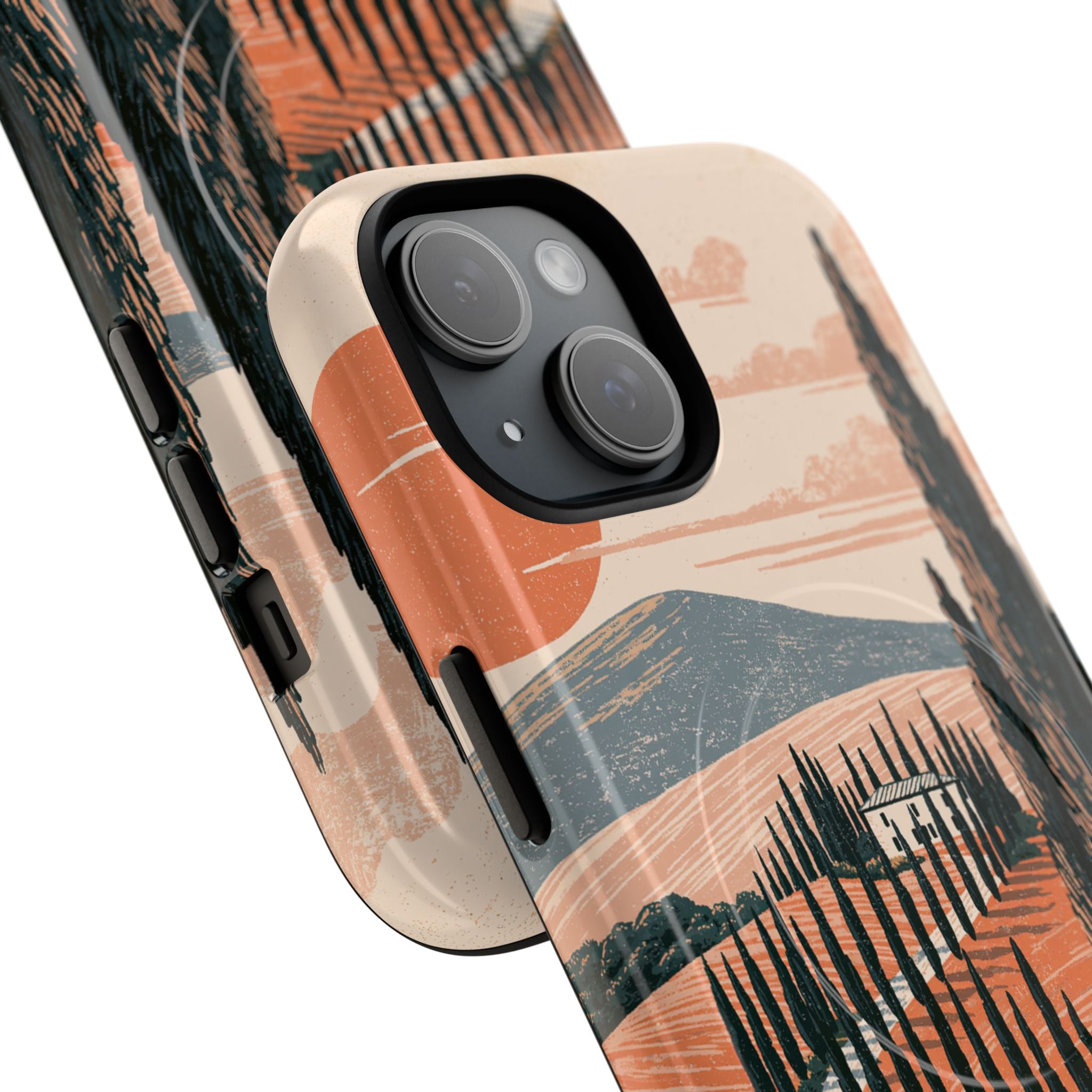 Orange Tough 2.0 Magsafe Phone Case for iPhone - Terracotta Ridge Trail